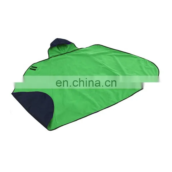 Multi-purpose Adult Waterproof Hooded Blanket Poncho With Polar Fleece Lining photo-4