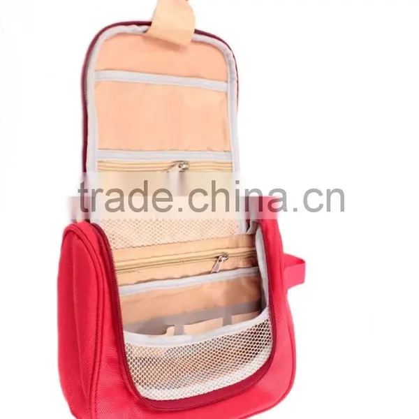 Foldable Polyester Custom Hanging Toiletry Washing Bag photo-2