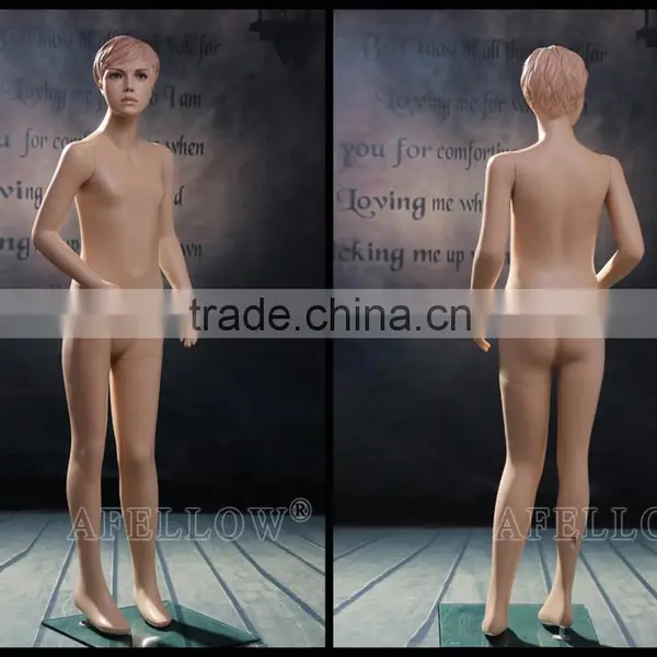 Engraving Head Cheap Fiberglass Children Mannequin Realist Kids Dummy Manikin KD8 photo-3