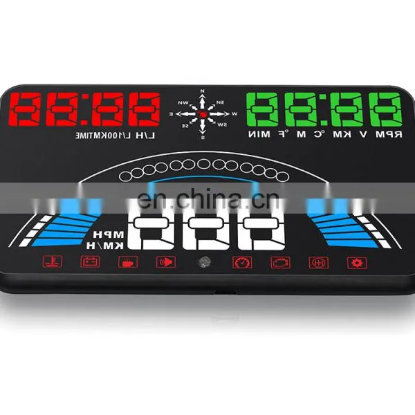 Car HUD OBD II OBD2 Head Up Display Projector Overspeed Voltage Alarm Water Temperature Rotating Speed Multifunction Display photo-5