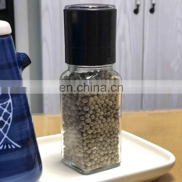 Transparent Glass Pepper Grinder Salt Shaker Bottle Mini Spice Grinder photo-3