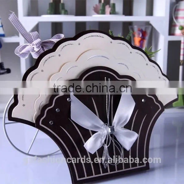 Hot Sale Creative Scallop Shape Wedding Invitation Cards Models photo-4
