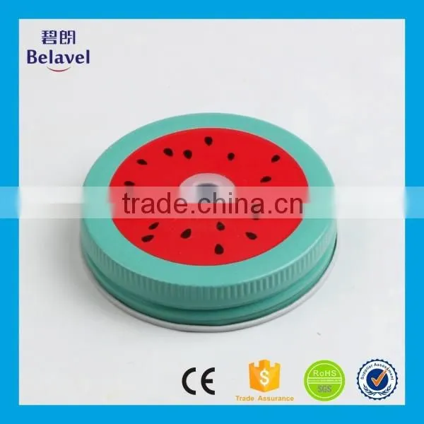 Promotional Fruit Pattern Screw Lid for Canning Jar Custom Printing Metal Cap photo-2