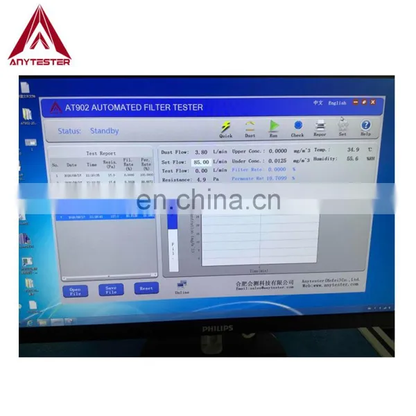 Face Mask Tester Lab Particulate Filtration Efficiency Tester With High Quality Photometer EN143 EN149 photo-5