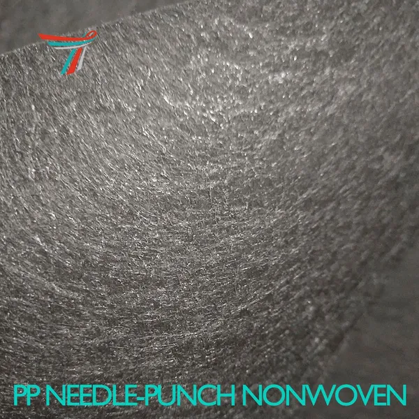 Home Textile Needle Punched Cotton Nonwoven Felt BLACK Flame Retardant Polypropylene PP Needlepunch Non-woven Fabric for Furniture Lining photo-2