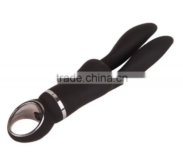 Pocket Mini Cute Black Rabbit Have Double Motor Vibration on the Rabbit Ears Sex Vibrator Penis Massager Sex Toys photo-3
