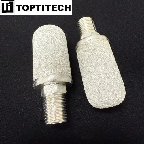 SS316L Sintered Aerator With 1/4-inch NPT Thread for Gas Diffusion