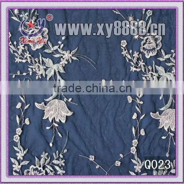 Factory Wholesles Cotton Yarn Embroidery Fabric Mesh