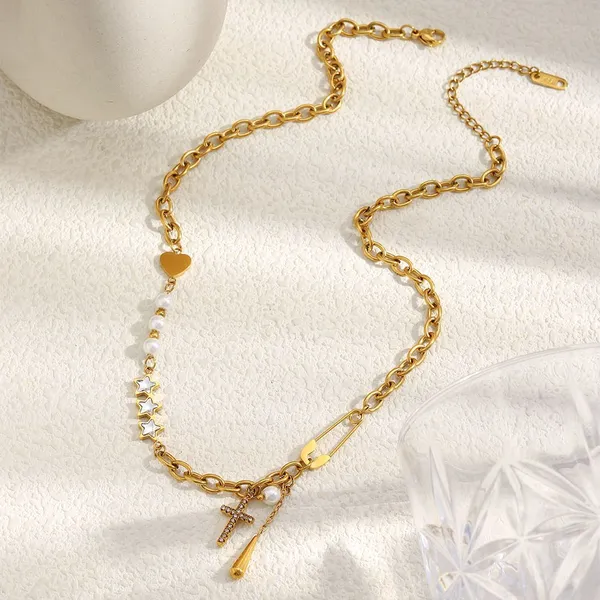 Custom 316L Stainless Steel Pendant Manufacturer - 18K Vacuum PVD Plated Necklace Chain Low MOQ Factory Price photo-5