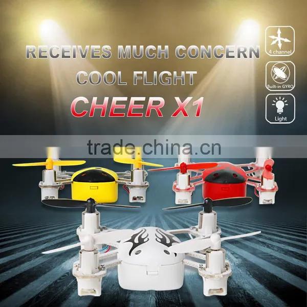 Manufactury New Item RC Nano Drone CHEER X1 Headless Mini Quadcopter With One-key Return photo-2