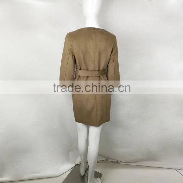 New Design Autumn/winter Fashion Elegant Lady Long Windbreaker Wind Coat Jacket photo-4