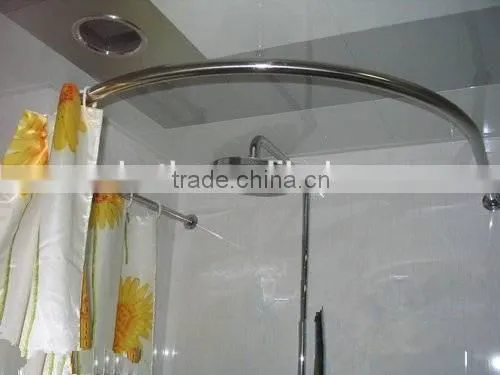 Bathroom Stainless Steel Shower Curtain Pole Shower Rod photo-2
