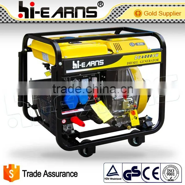 Four Wheels Single Phase 2KW Diesel Welder Generator photo-2