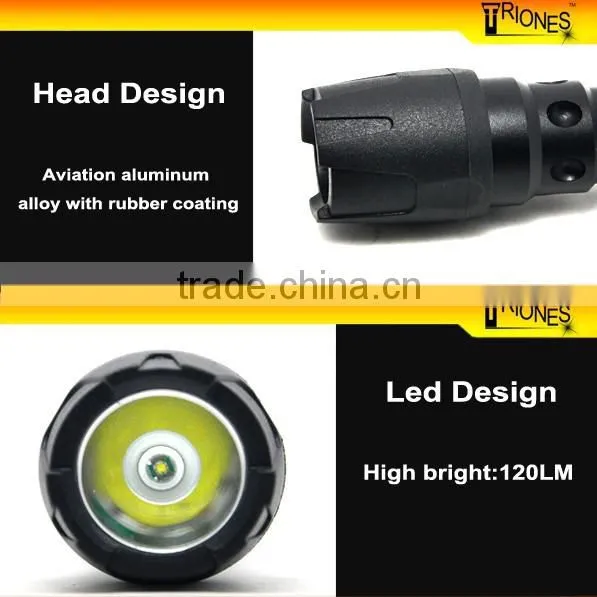 (1500365) Rubberized LED R3 120LM AAA Battery High Quality Compact Flash Lights Quality Choice photo-3