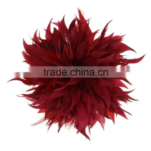 Fancy Feather Flower Hair Fascinator/Clip/Barrettes photo-5