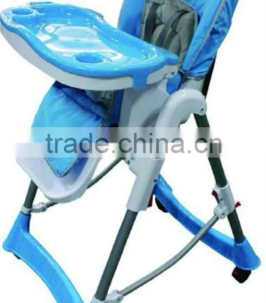 Baby High Chair With Rotational Wheels