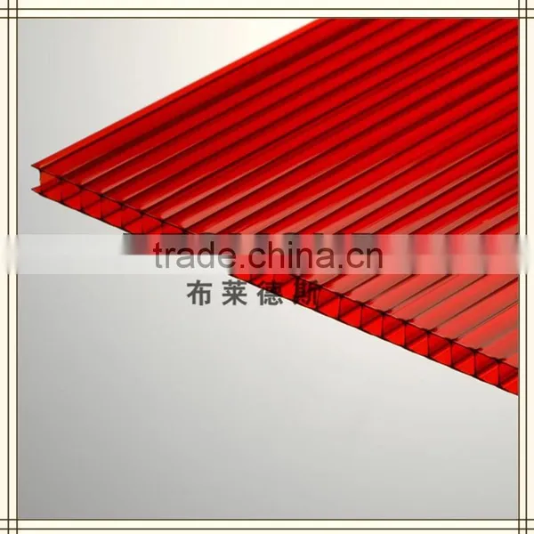 2 Layers Polycarbonate Sheet PC Sheet Sun Sheet Plastic Building Material 10 Years Gurantee With UV Finish photo-4