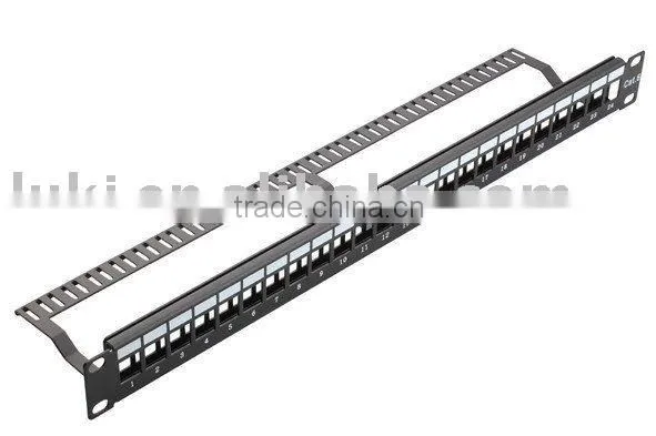 1U 24port cat5 patch panel for 19''rack mount