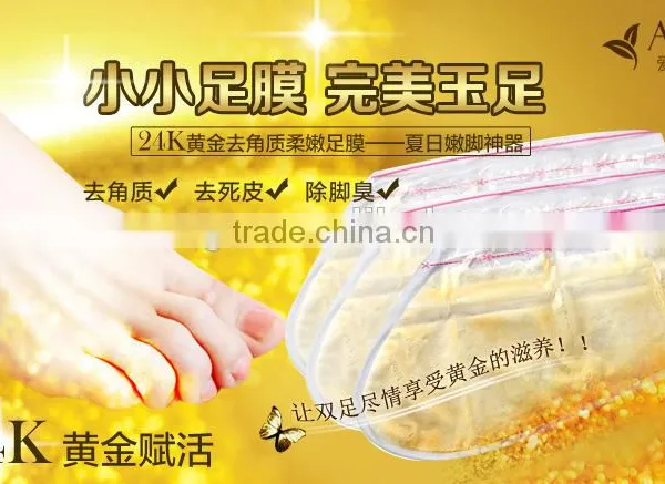 Remove Dead Foot Peeling Mask AFY 24K Gold Revitalizing Exfoliazting Softening Foot Mask photo-5