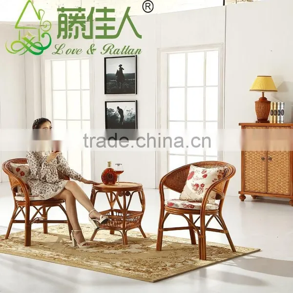 Hotsale Rattan Cane Wood Living Room Bentwood Chairs and Tables Set