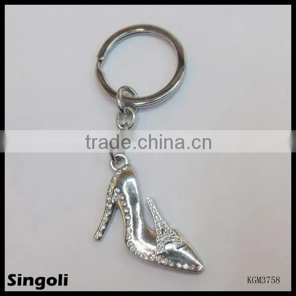 Fashion Metal Fashion High-heeled Shoes Key Chain