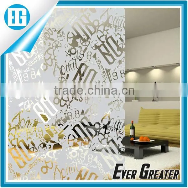 Wholesale fashion frosted glass sticker
