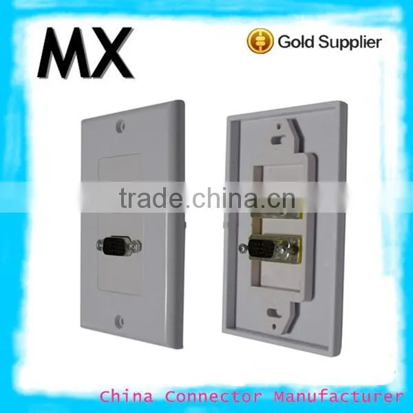 VGA wall plate electric plug panel socket