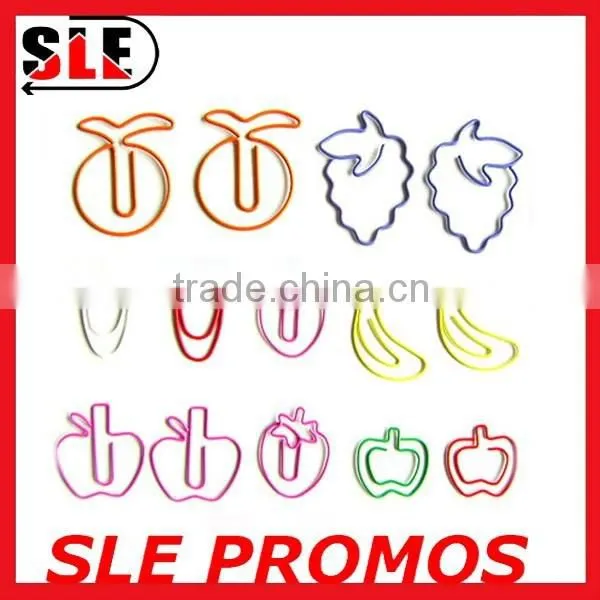 Mixed Color Fruit Shaped PET Coat Paper Clip