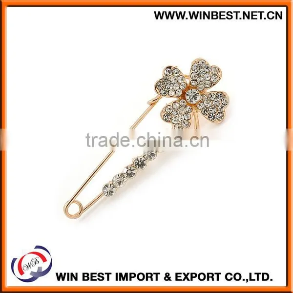 Hot Selling 2015 Costume Jewellery Trendy Brooches, Metal Safety Pin photo-2