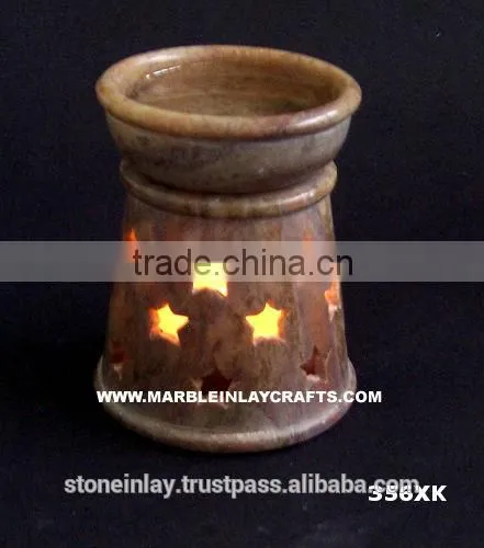 Soapstone Fragrance Oil Burner Lamp