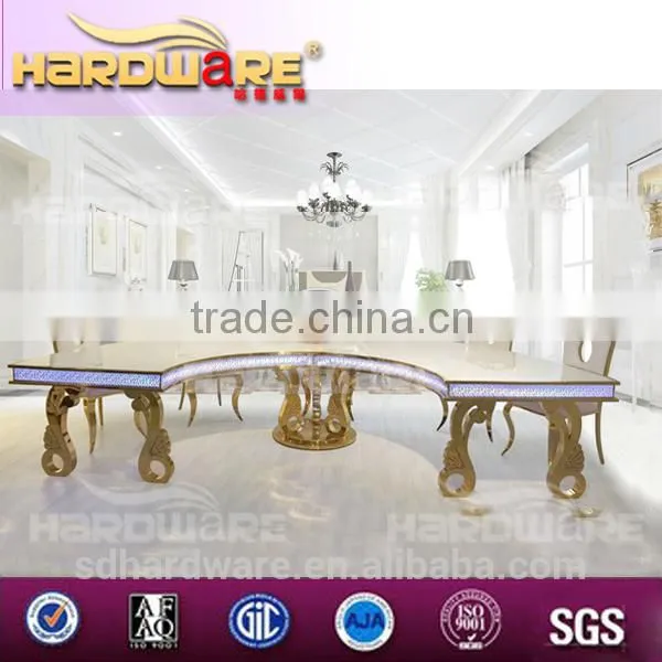 With Music Shaking Led Light Table / Half Moon Shape Round Table Have 8 -10 Seater photo-2