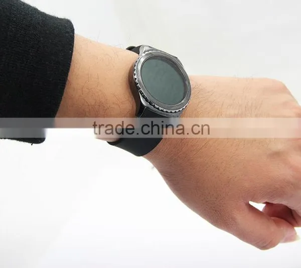 Black Smart Watch Bracelet Silicon Watch Band /Silicon Strap Wristband For SAMSUNG GEAR S R750 photo-6