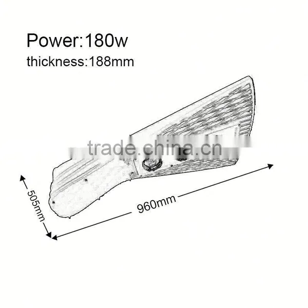High Lumen Waterproof 100w Aluminium Housing for Cob Led Street Light photo-2
