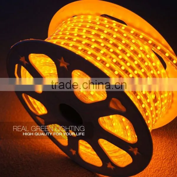 High Quality 220V SMD5050 Heat Resistant Yellow LED Strip Light photo-2