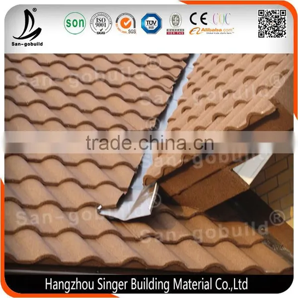 High Quality Alum Type Chinese Roof Tile, 0.4mm Steel Slate Roof Tiles for Sale