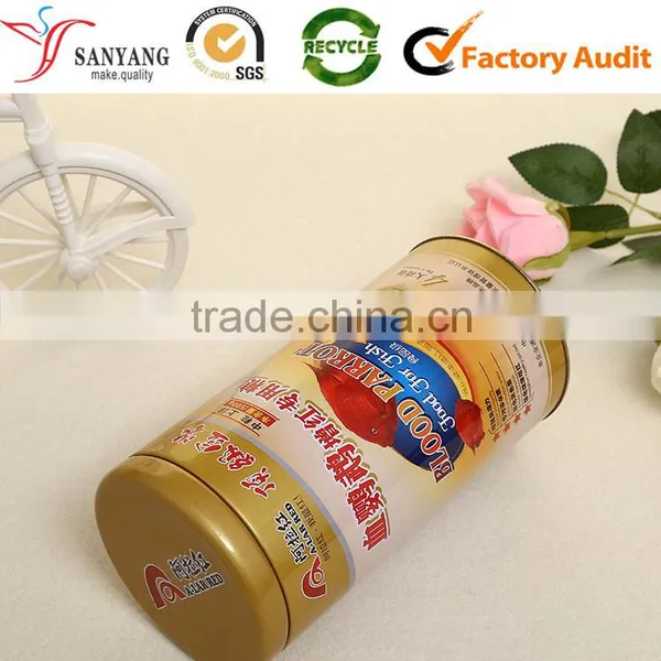 Wholesale Customized Metal Pet Food Box Color Printing Cylinder Tin Gift Case photo-3