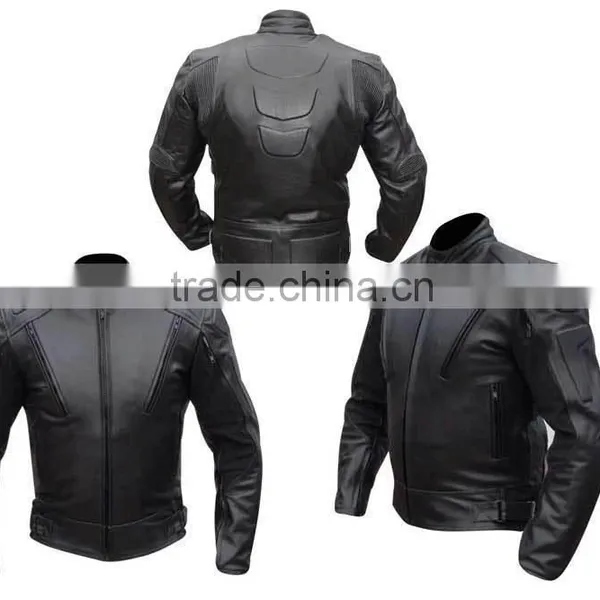 ARMOUR LEATHER MOTOR BIKE RACING JACKET photo-4
