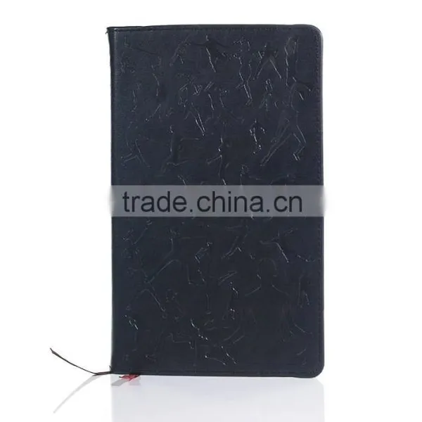 Fashion custo design A4 genuine leather notebook