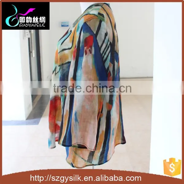 OEM Customized Design 100%wool Cashmere Handmade Women Kimono Cardigan photo-3