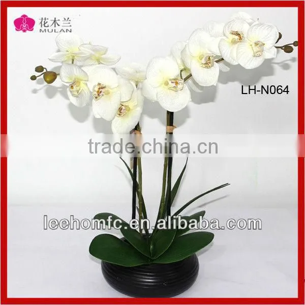 Plastic Fabric Orchid Flower Decorative Artificial Flower photo-4
