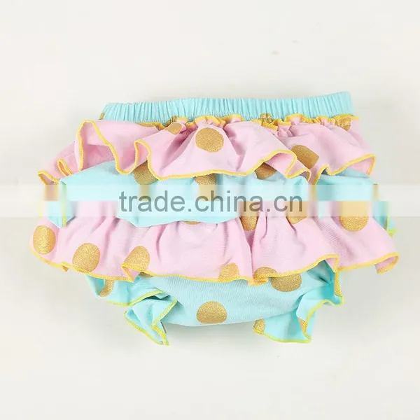 2016 Design for Kids Wholesale Ruffles Baby Cotton Bloomers photo-5