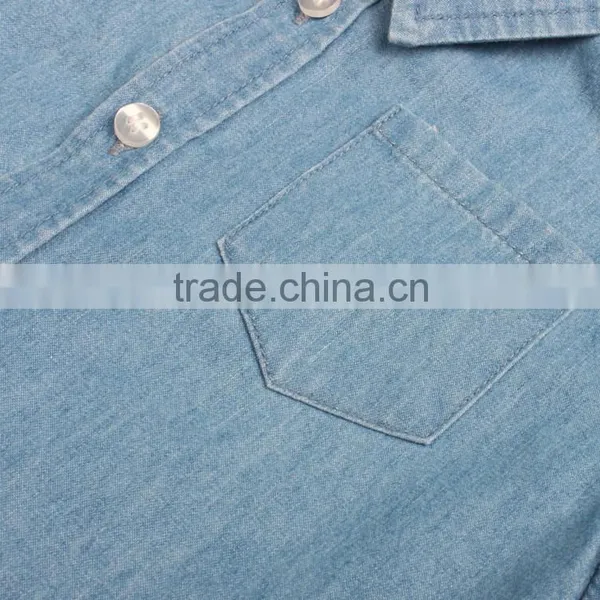 Basic Style Cowboys Cotton Casual Shirt photo-5