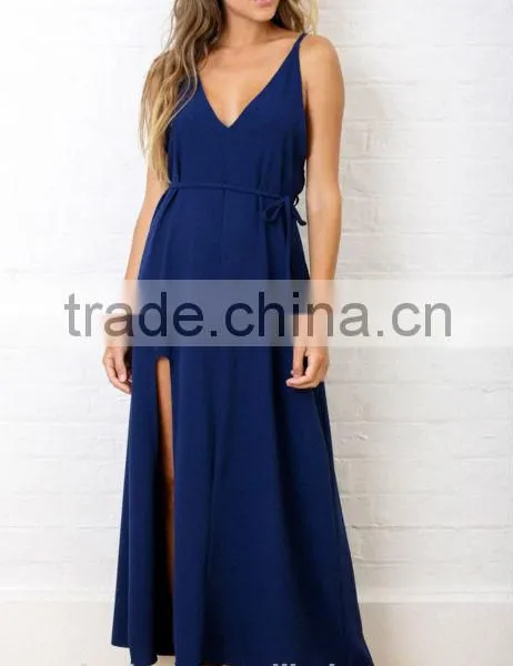 Latest Dress Designs Deep v Neck New Women Arbic Long Maxi Dress photo-4