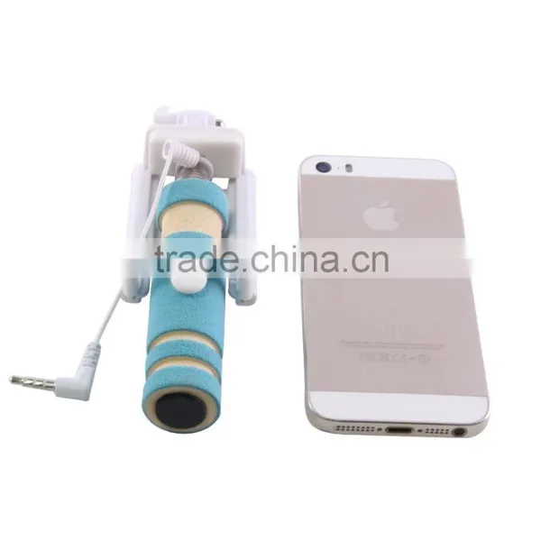 2015 Hot in Pocket Mini Selfie Stick With Wired photo-2
