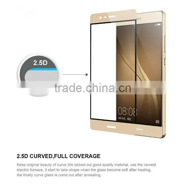 Top Quality 0.33mm 2.5D Premium Ultra Thin Mobile Phone 9H Tempered Glass for Huawei P9 Plus Screen Protector