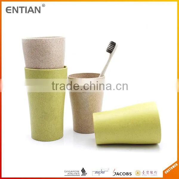 Cheap Cups Gargle Cup With Wheat Straw Toothbrush photo-3