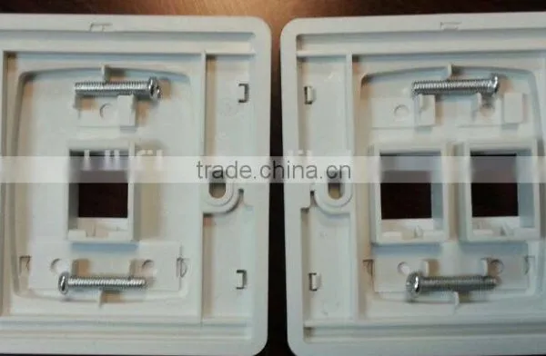 86 Type RJ45 Network Face Plate 1,2 Ports Modular Jack Network Face Plate for Cat5e/cat6 photo-3