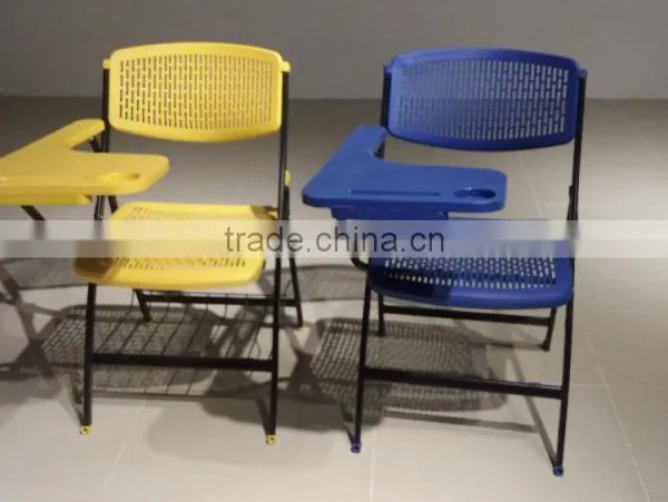 Student Folding Training Chair/ School Plastic Chair With Writing Tablet photo-2