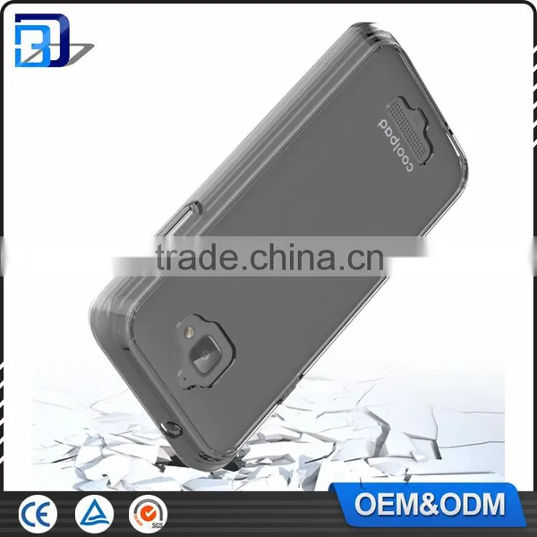 2016 New Ultra Slim Transparent Anti-scratch Acrylic PC+ TPU Back Cover Case For Coolpad Catalyst 3622A Clear Case China photo-4
