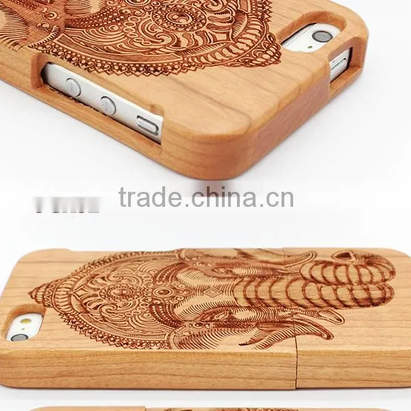 Yuanzhao Hot Sell Cherry Wood Mobile Parts Smartphone Case/Cellphone Case for Iphone 6 photo-4